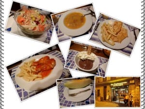 Puenta la Reinaの夕食